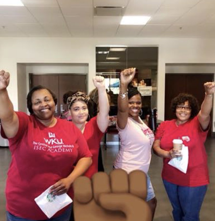 WKUISEC's tweet photo. Happy International Women’s Day From our Women of ISEC! #internationalwomensday #wku #isec #MsAngie #MsK #DrSales
#MsJackie @wku https://t.co/FwktZPwTCY
