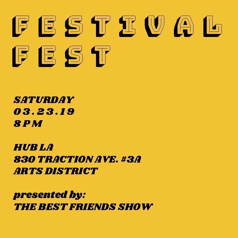 katherineleon's tweet photo. THE BEST FRIEND SHOW's endeavor to have a long overdue celebration of festival culture
https://t.co/LZHsmVXHnN https://t.co/S0ppr8ldCf