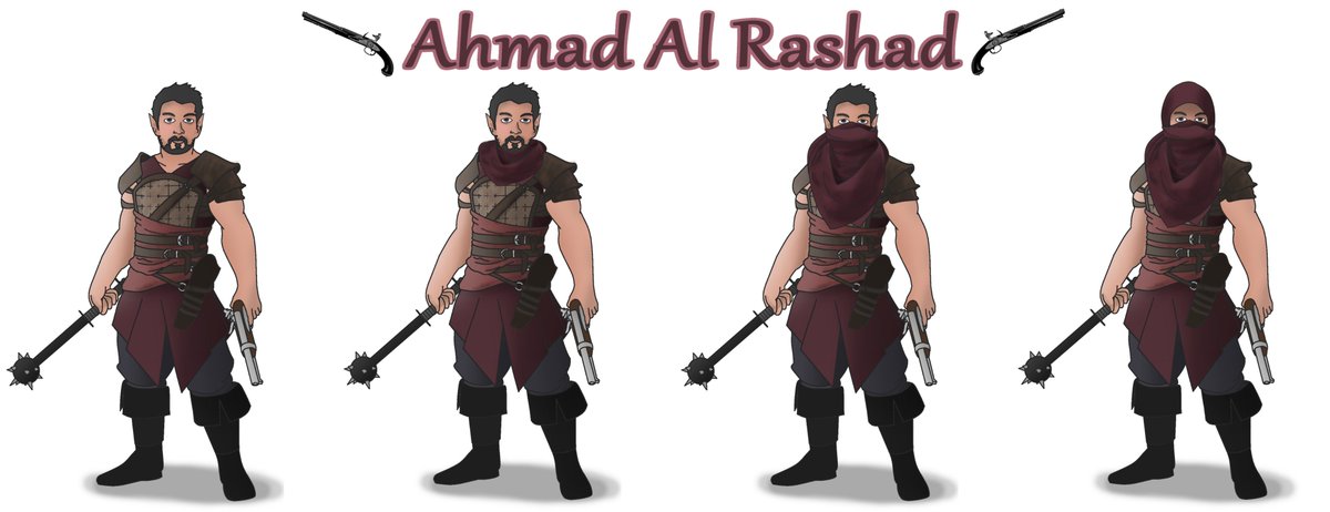 DeescoTown's tweet photo. A pic a did of my character in a pathfinder game I'm playing in https://t.co/bhmTho8Yba
