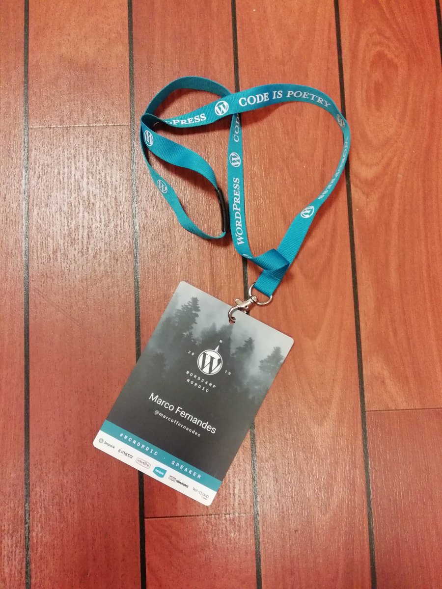 Such a good time at #WCNordic! Thank you for the opportunity to present <a href="/gutenbergcloud/">Gutenberg Cloud</a>. #opensource forever!🤟