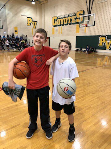 prairievistams's tweet image. Hoops 4 Hearts knockout tournament and student/staff BB game. Raised over $1000 for American Heart Association!