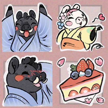 My new pig/boar stamps are available at the LINE store, in case anyone would like to get them~ .3.
Well everyone except Indonesia?? Because  of unknown reason s.
#linesticker  #ラインスタンプ 
https://t.co/5AooX9WhQf 