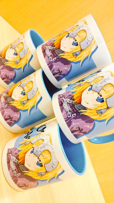 ジャンヌのマグカップつくってみました～。かわいい～。明日のサンクリに持っていきます。よろしくです! 