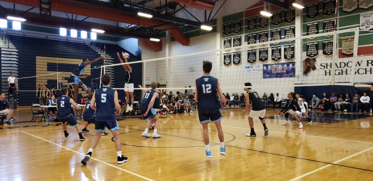 BoysLVI's tweet photo. Centennial's 25-7, 25-8 victory over Tuscon completes Day 1 of #BOYSLVI2019 See you tomorrow! https://t.co/VRPZaZgMvD