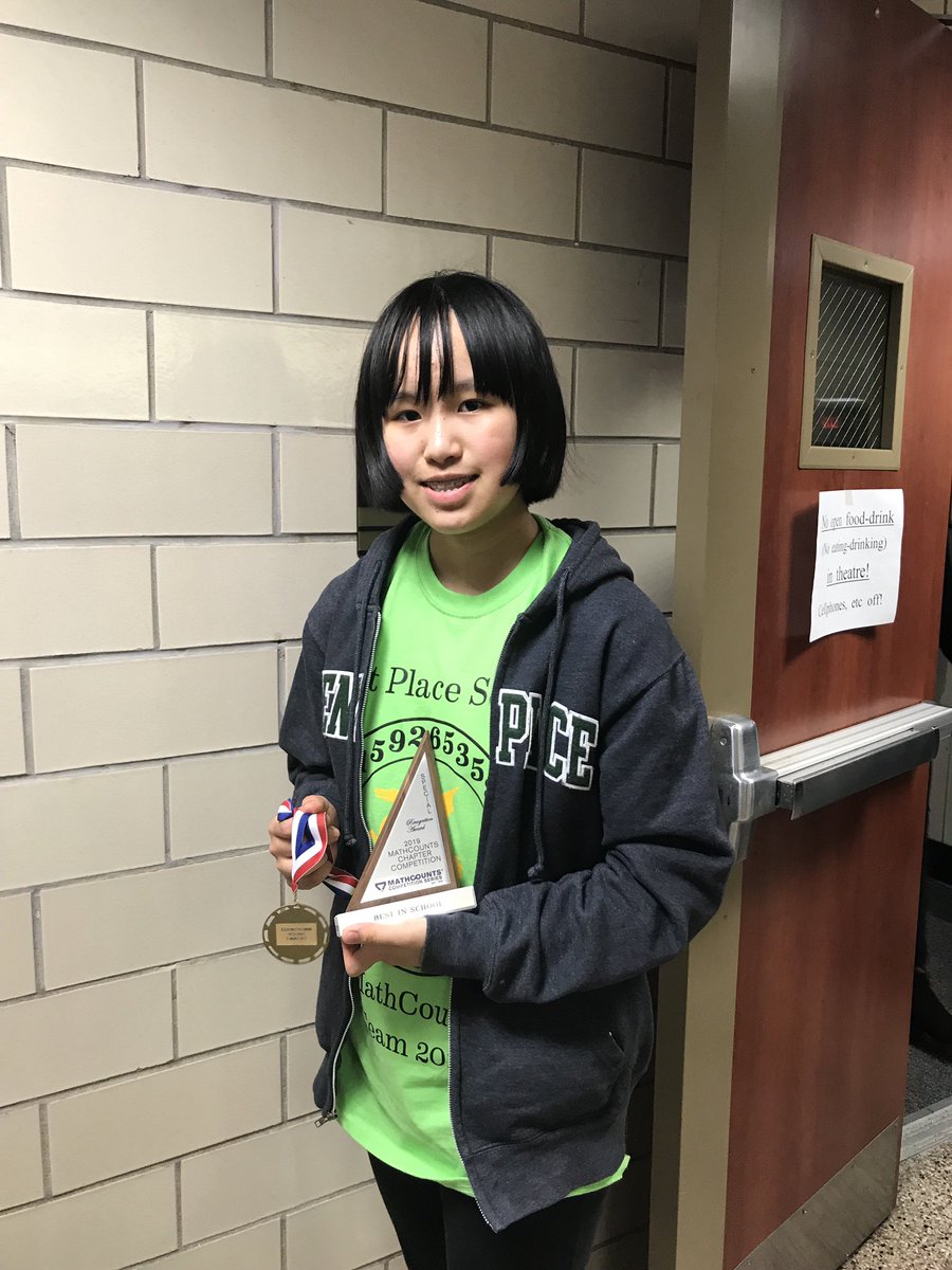 kentplaceschool's tweet photo. STUDENT SPOTLIGHT! Miranda W. โ24 is competing individually in the NJ State MathCounts competition this weekend at Rutgers University. She is the only girl from our regional competition to participate individually. #braveandbrilliant https://t.co/BW6Q1ROXON