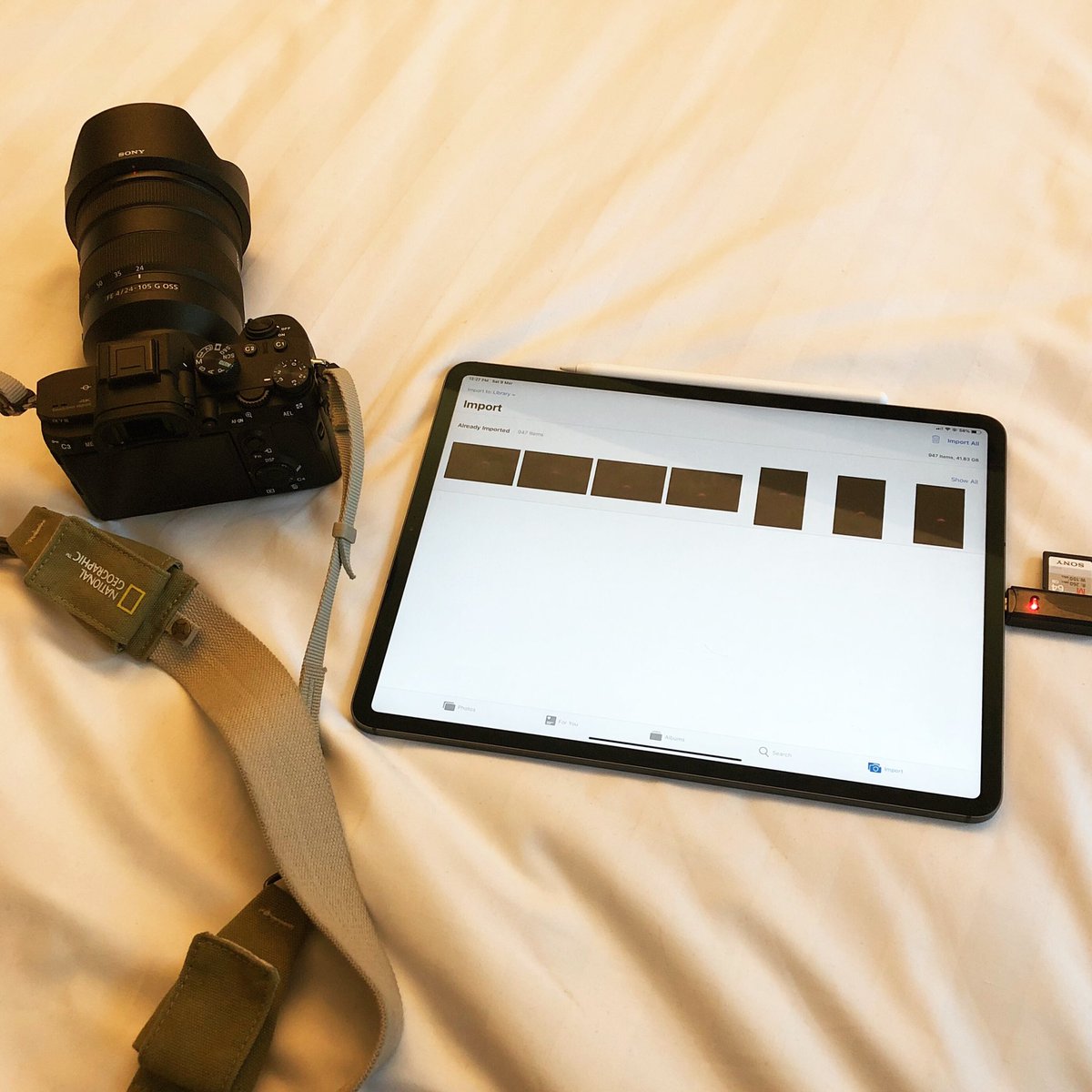 rajavijayaraman's tweet photo. My Rs.300 SD card reader works perfectly on the new iPad Pro.

#Photography #iPadWorkflow https://t.co/hlLTwZSy1r