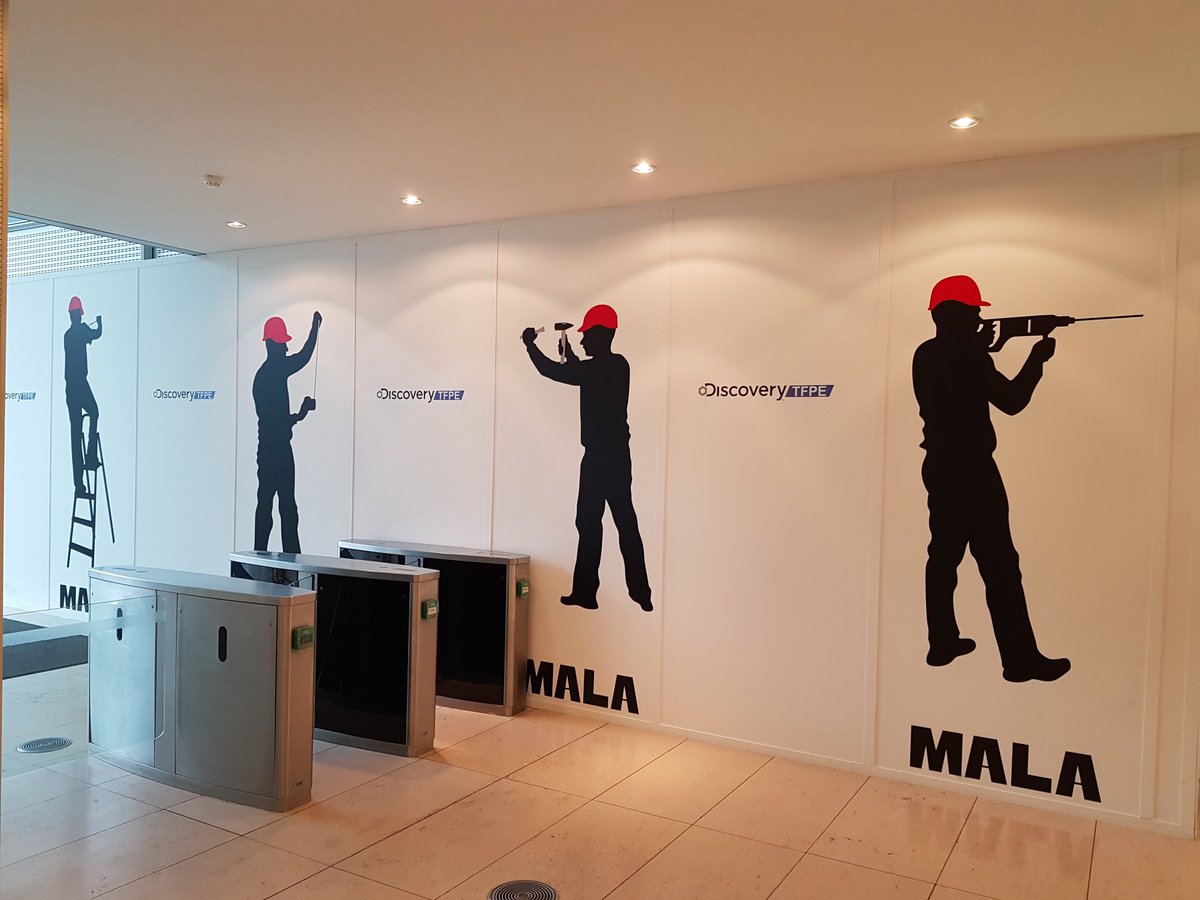 Great Site visit yesterday to Discovery HQ , site set up looking neat too!! #mala #fitout #mechanical #electrical #services