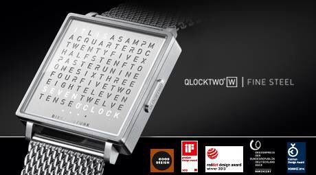 QlocktwoU's tweet photo. A pleasant companion. Time in words on your wrist. https://t.co/EWoMJ0tKLO https://t.co/f2KItqWE24