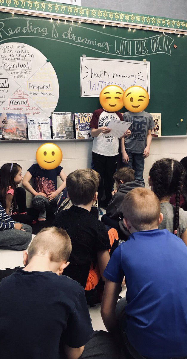 msfunk2's tweet photo. I loved seeing the engagement of my students today when we taught each other about “wonderful women who made a difference in history”. 
Comments overheard:
• I can’t wait to be a woman!
• Ms. Funk, can you believe what she did?!
• Woooaahh!! She is still alive. Right. Now. https://t.co/z2Wgv6i0Va