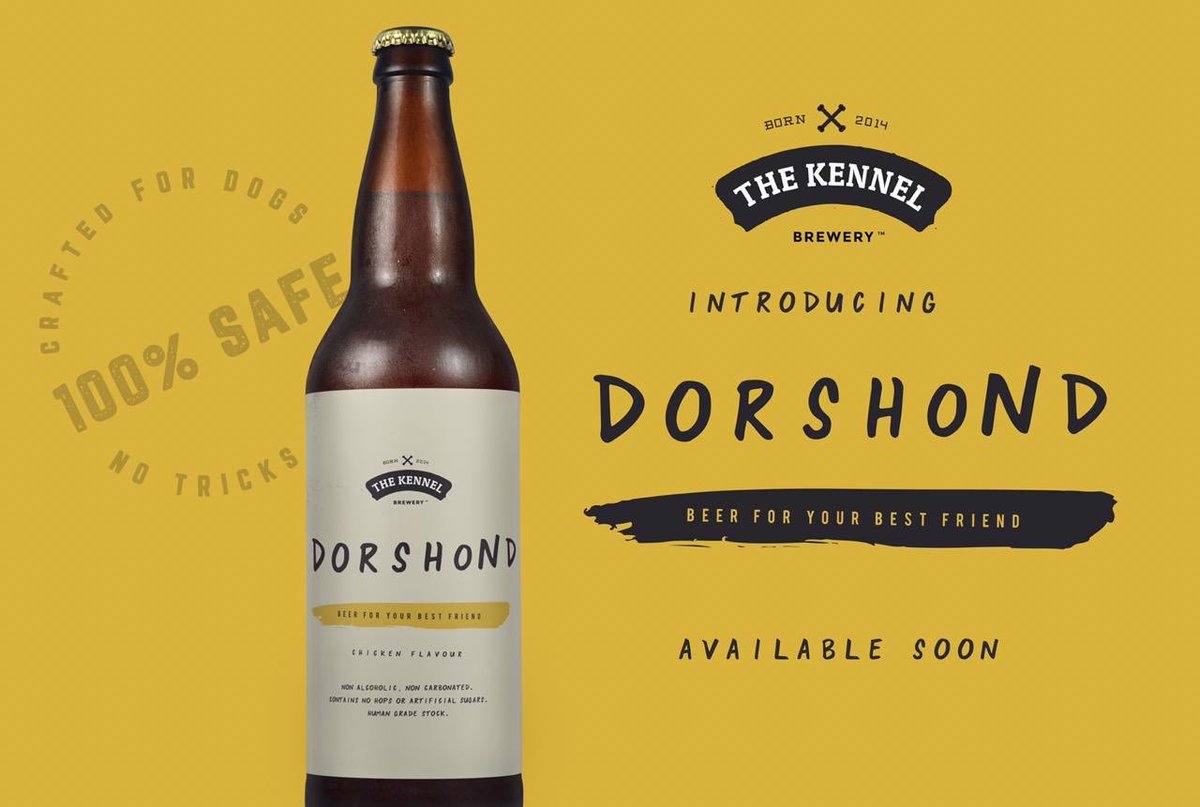KennelBrewery's tweet photo. COMING SOON!

The cat’s out the bag! 

a “BEER” for your best friend!

*Non Alcoholic 
*Non Carbonated 
*Contains no hops or artificial sugars
*Human grade stock https://t.co/dzxav4iL9x