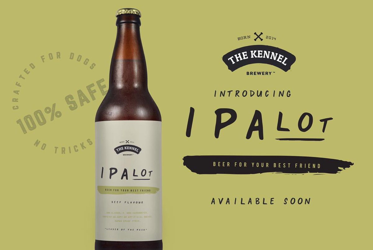 KennelBrewery's tweet photo. COMING SOON!

The cat’s out the bag! 

a “BEER” for your best friend!

*Non Alcoholic 
*Non Carbonated 
*Contains no hops or artificial sugars
*Human grade stock https://t.co/dzxav4iL9x