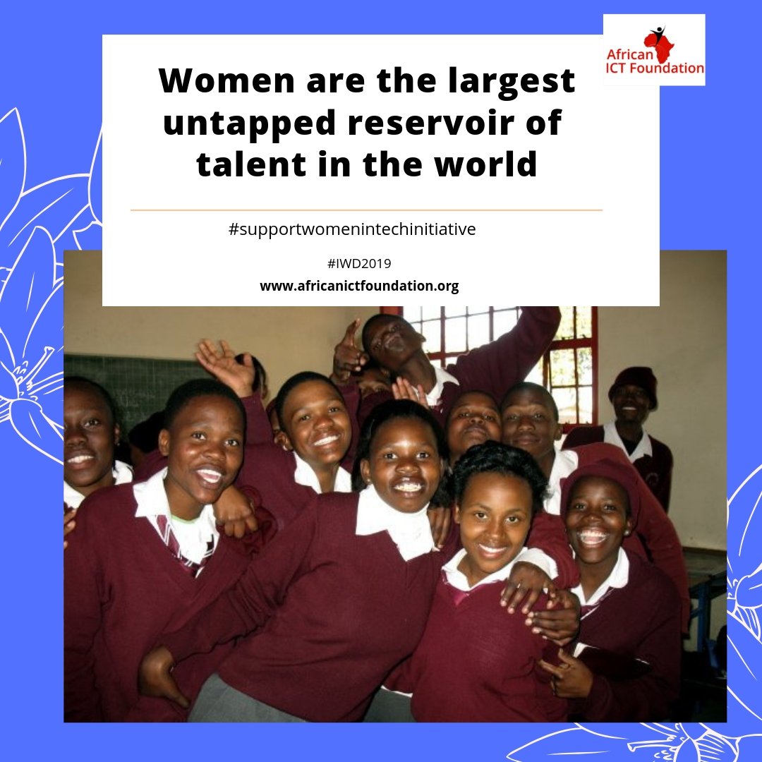 african_ict's tweet image. #supportwomenintech: Women are the largest untapped reservoir of talent in the world.