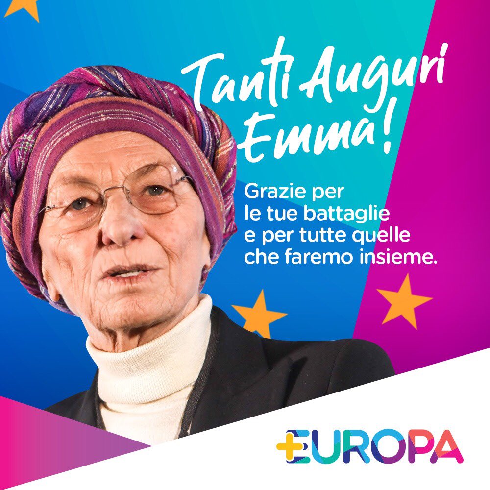 Piu Europa Buon Compleanno Emma
