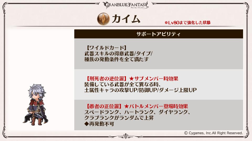 全空ハジケ祭り開催中 グランブルーファンタジー On Twitter グラブル5周年アップデート速報 ザ ハングドマン の契約者 土属性 忘却の愚者 カイム を紹介 グラブル