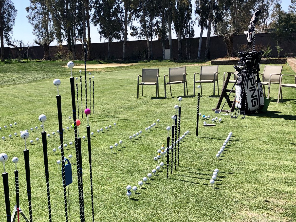 trickgolfshow's tweet photo. All set up for this afternoons @trickgolfshow at Royal Golf Marrakech @PINGTourEurope Clubs Out @volvikUSA Balls up for #HighTee Challenge time to get ready @LoudmouthGolf #PingClothing @ECCO_GOLF Shoes as the season begins #Morocco 🇲🇦🌞 https://t.co/py2yEuq6hr