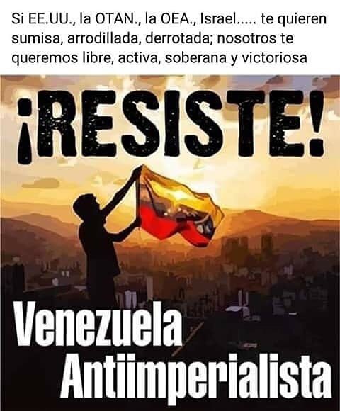 FBuenAbad's tweet photo. Sólo merece admiración y respeto el pueblo revolucionario de Venezuela. Hoy nuevamente saldrá a las calles, con su claridad y firmeza, a mostrarnos el camino de la dignidad Socialista. #YankeesVáyanseAlCarajo Pase lo que pase, ese pueblo hermano ¡seguirá venciendo! @dcabellor 🇻🇪 https://t.co/FF8x8lTyrw