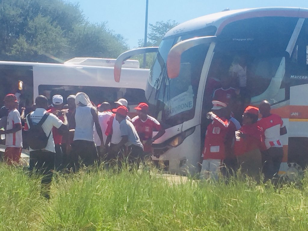 MeltonMokete's tweet photo. #GaboroneUnitedSupporters are in town..@MascomWireless #Top8Final #DzoDusa https://t.co/zAFgfFIGIa