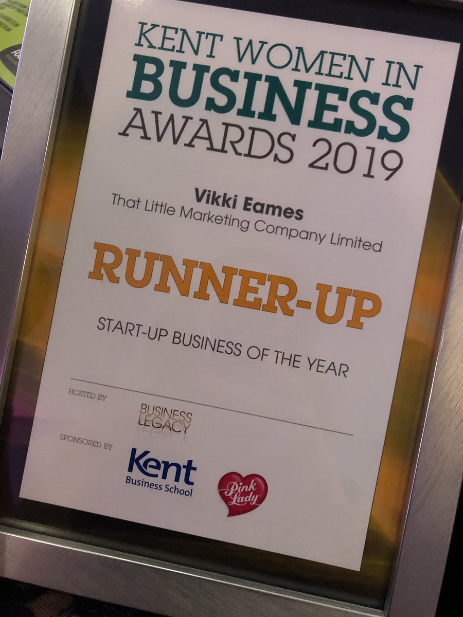 vikki_eames's tweet image. So proud to have been awarded Runner Up at the @Kwib_Awards for ‘Start-Up Business of the Year’ 🌟 This was the category with the most entries, so it was amazing to be shortlisted, let alone be awarded runner up.

#KWIBA19 #womeninbusiness #kentbusiness