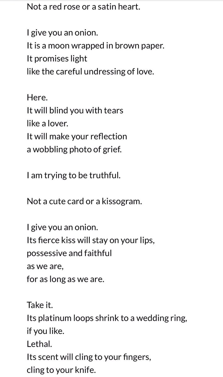 Mark Oakley 在Twitter 上："Valentine by Carol Ann Duffy #APoemADay https://t.co/OtWshVpwJm" Twitter