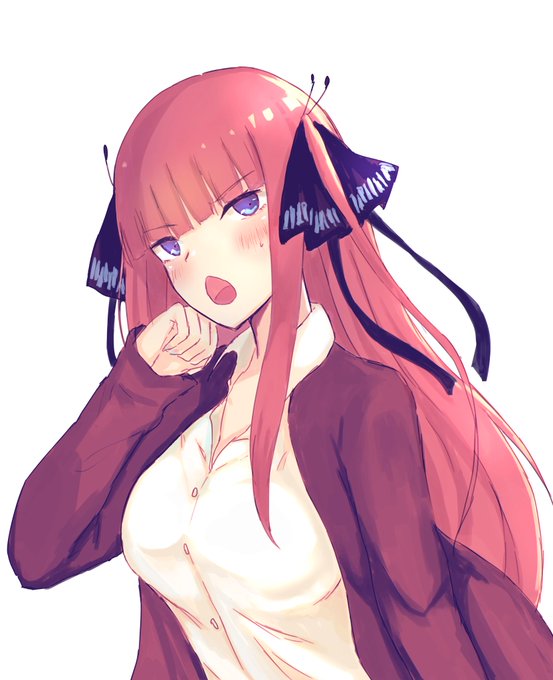 jacky🐈さんがTwitterに投稿した中野二乃(五等分の花嫁)のイラスト。