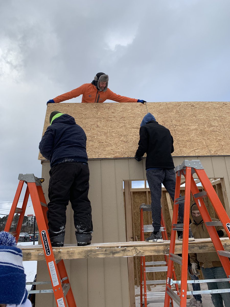 GeoSchroeder's tweet photo. Great week in Geotech. The weather was awful again but nothing will stop us from completing our shed.💯 https://t.co/zwX7Pjvcv9