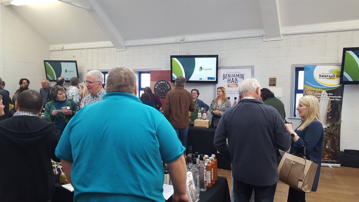 Our recent 'Meet the Producer' event in partnership with <a href="/TourismSwansea/">Tourism Swansea Bay</a> and <a href="/cywain_mab/">Cywain</a> encouraging local tourism operators to use local produce and give their guests a taste of Wales when they come!