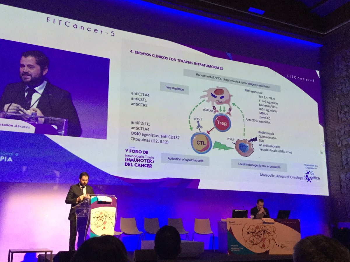 InfoGetica's tweet photo. Very interesting and challenging presentation: intratumoral #immunotherapy 
@educasta85
 #FITCancer5 
@ClinicaNavarra https://t.co/zVrm11bFpa