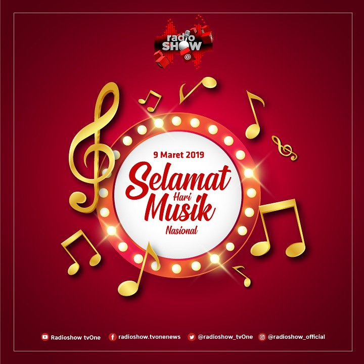Selamat Hari Musik Nasional, 9 Maret 2019.
Terus berkarya melalui musik.
#SelamatHariMusikNasional
