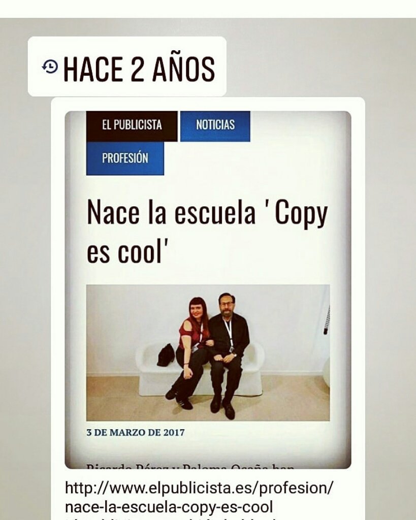 TheCopyWeeks's tweet photo. Hace dos años ya de la #CopyEsCool
Me encanta esta foto de @ricardopasociad y @ocanaheadhunter https://t.co/W50jJHjYFZ