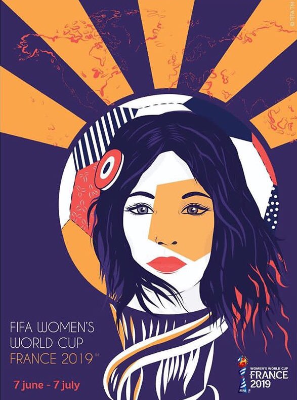 PiedsCarresFem's tweet photo. A 90 jours de la coupe du monde, la FIFA dévoile l’affiche officielle de cette 8e édition 😍 #WWC https://t.co/TW9OBr588X