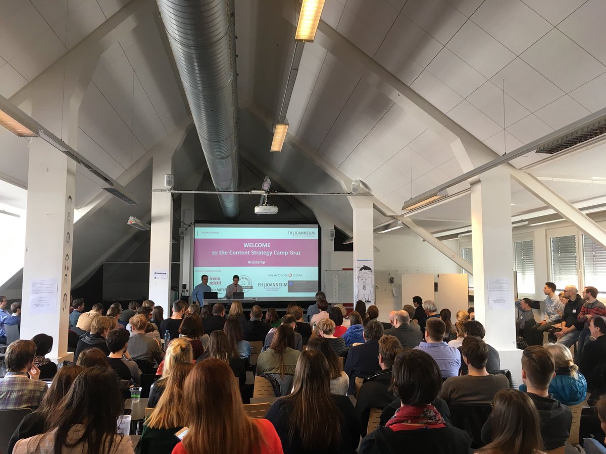 3, 2, 1 los: das erste große #coscamp an der ⁦<a href="/fh_joanneum/">FH JOANNEUM</a>⁩ #cos18 ⁦⁦⁦<a href="/ContentGraz/">Content Graz</a>⁩
