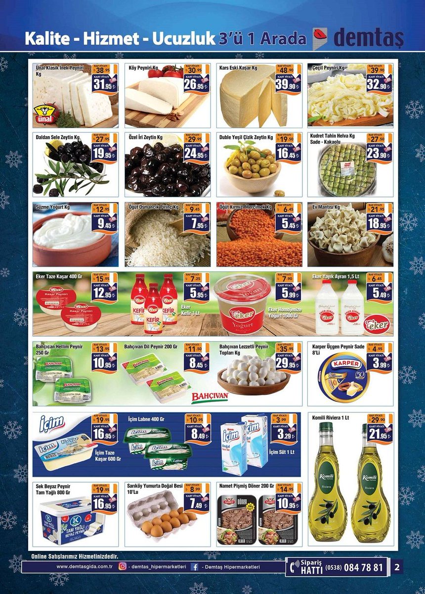 demtas's tweet photo. 8-17 Mart tarihleri arasında geçerli indirimleri kaçırmayın. 🛒

Online Alışveriş: https://t.co/6ABkHQSWJL https://t.co/7GGM5bLTCi