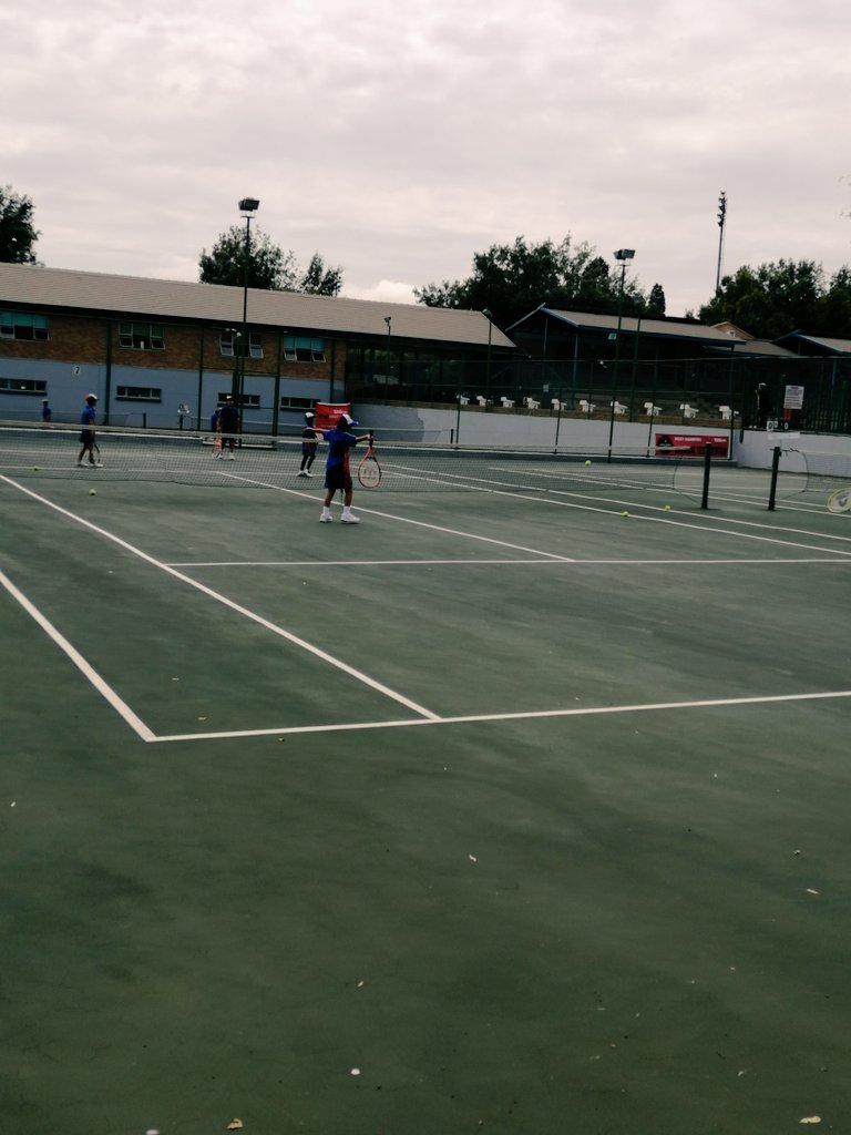 MonsDF's tweet photo. Fun morning of tennis at schools Open Day @BenniesSA @hamm https://t.co/OkOHIRMAeT