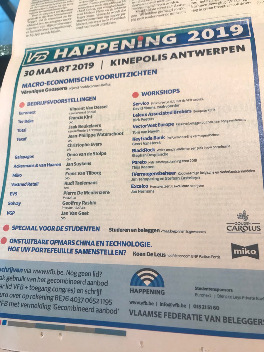 elkejeu's tweet photo. En vandaag is het weer #mannendag ? Echt maar 1 vrouw gevonden op 22 sprekers? Shame on you Vlaamse Federatie #beleggers #VFB #whoruntheworld #straffeM #finance @tijd @vegoossens https://t.co/lbRYp5O9jk
