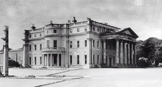 Kenure House, Rush. Demolished by Dublin County Council in 1978. All that is left standing is the very impressive portico. This must rate as one of the worst acts of architectural vandalism ever carried out by a State body!