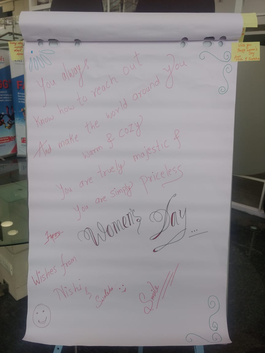birlasoft's tweet photo. (2/2)...#appreciation cards where also given out by colleagues to various #WomenChampions; to acknowledge and commend the efforts of #womenemployees in balancing their personal and professional endeavors! #togetherispower #IWD2019 🤩😇👍 #WomenInTech https://t.co/ZkPTOQ51SH