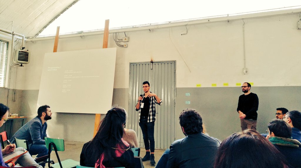 @Pinfairo talks about <a href="/civicfactory/">civicfactory</a> network promoted by <a href="/civicwise/">CivicWise</a> with the aim to activate and connect places where citizens meet to 'produce' the city #glocalmodena2019 at #ovestlab #modena