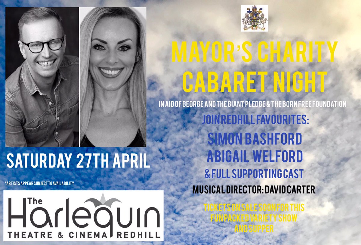 SiBashDame's tweet photo. As Promised - More Exciting Casting News to follow for ‘Mayor’s Charity Cabaret Night’ @HarlequinTheat on Saturday 27th April. Tickets are selling fast, so don’t delay if you want to join us - Book Today 👍🏻 xx https://t.co/27ZyEzneTI