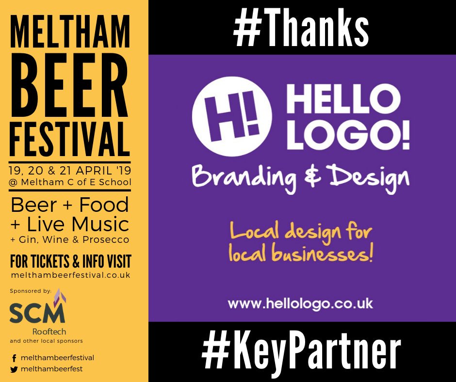 MelthamBeerFest's tweet image. Many #Thanks to our friends @hellologoUK for being a #KeyPartner of #MelthamBeerFest 2019

Working with us again to produce our Beer Guide, banners and much, much more! 

Cheers!

bit.ly/2E3rH3T

#RealAle #CraftBeer #StreetFood #LiveMusic #Gin #Prosecco #Wine
