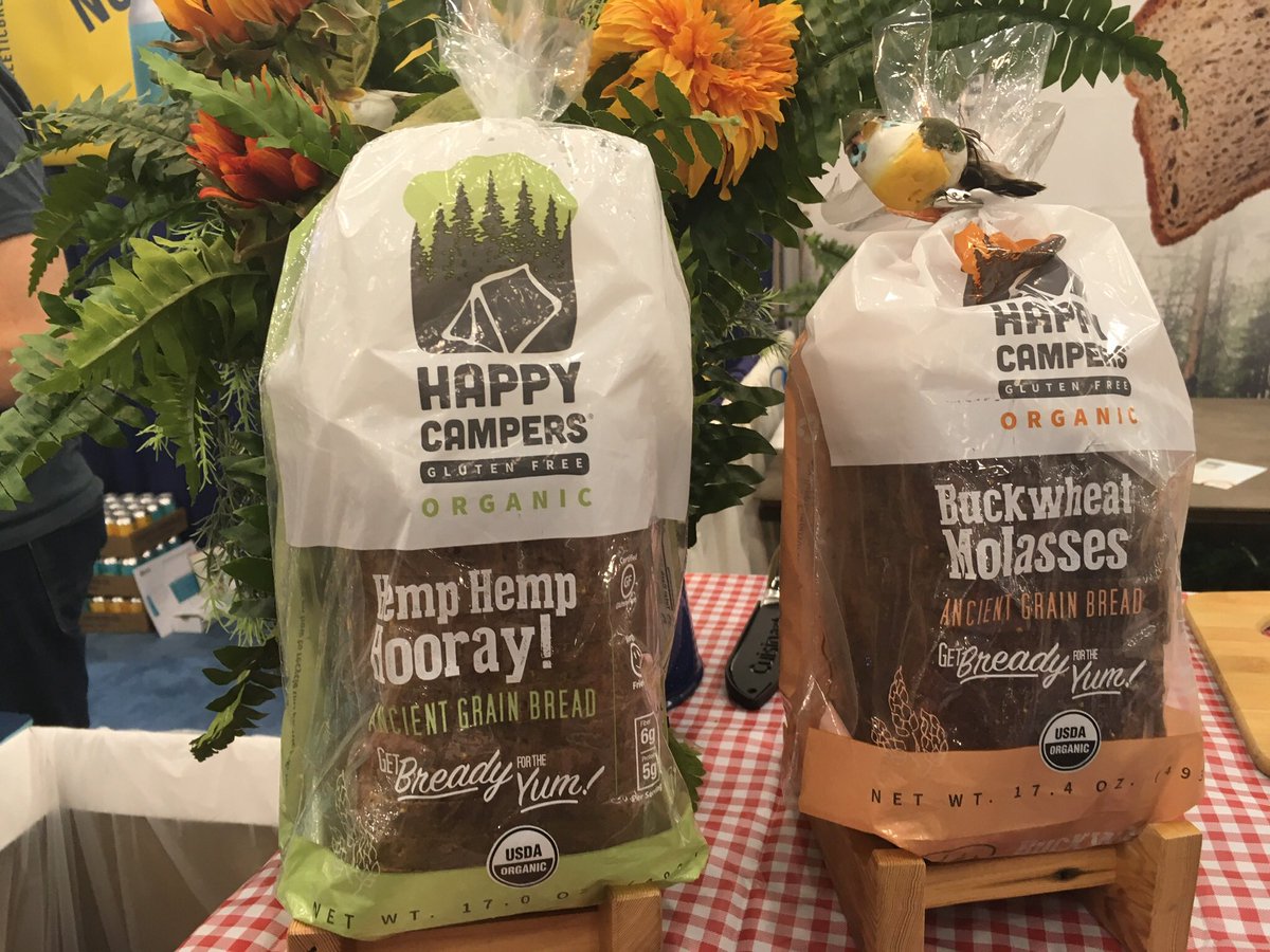 gfliving's tweet photo. A taste of some of our favorite gluten-free products at #ExpoWest! @HappyCampersGF @shottysofficial @bettylousinc #hopapops https://t.co/8dd91Fqduq