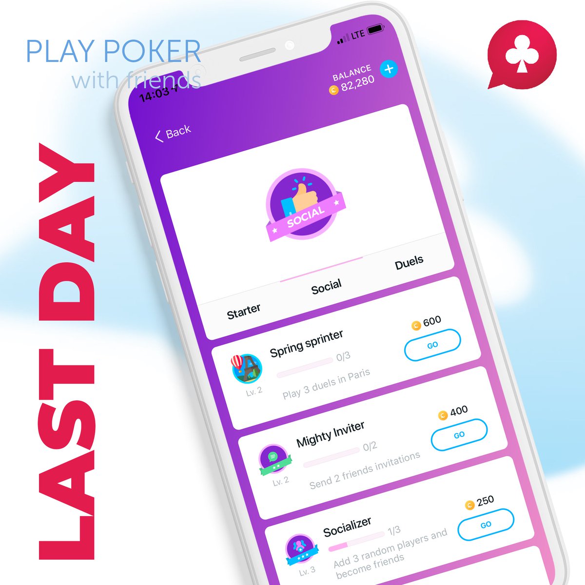 poker_up_games's tweet photo. Tomorrow is the last day of the event! Travel through the cities in the app, playing a duel, and get the UpCoins to your account (go to the “Social” section). 👌
Play PokerUp: https://t.co/PG8s9lXgFE 😉
#pokerup #upgames #poker https://t.co/9XEo5HTYMw