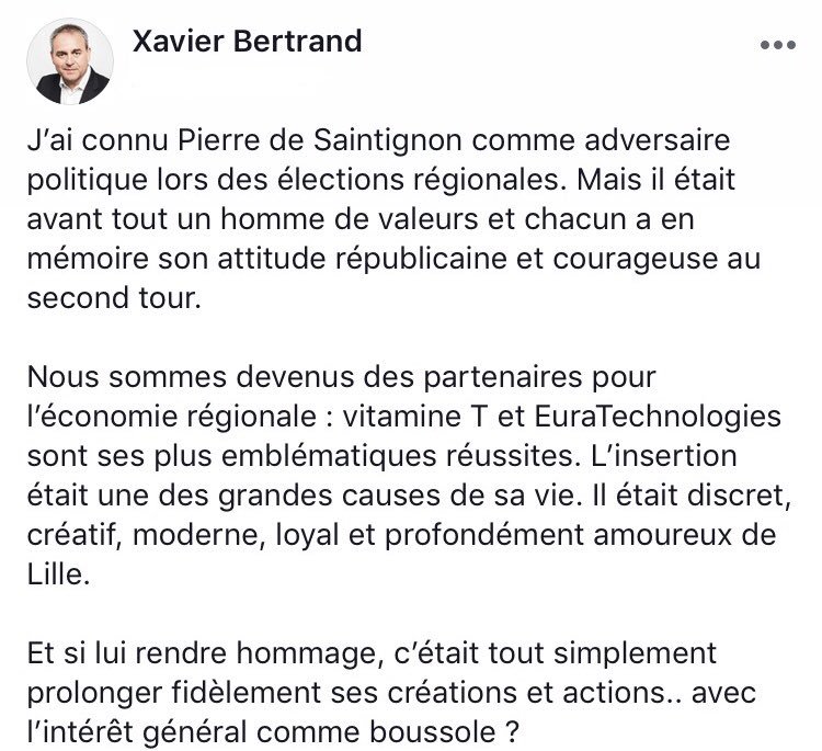 Xavier Bertrand tweet media