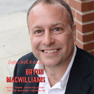 FSULiteraryArts's tweet photo. Coffee With A Writer is this morning! Come meet Bryon MacWilliams as he reads from and discusses his new book, "The Girl in the Haystack." 10 to Noon, at the Center for Literary Arts, 22 E. Main Street, Frostburg, MD. 

#coffeewithawriter #bryonmacwilliams https://t.co/CuisGpZFhn