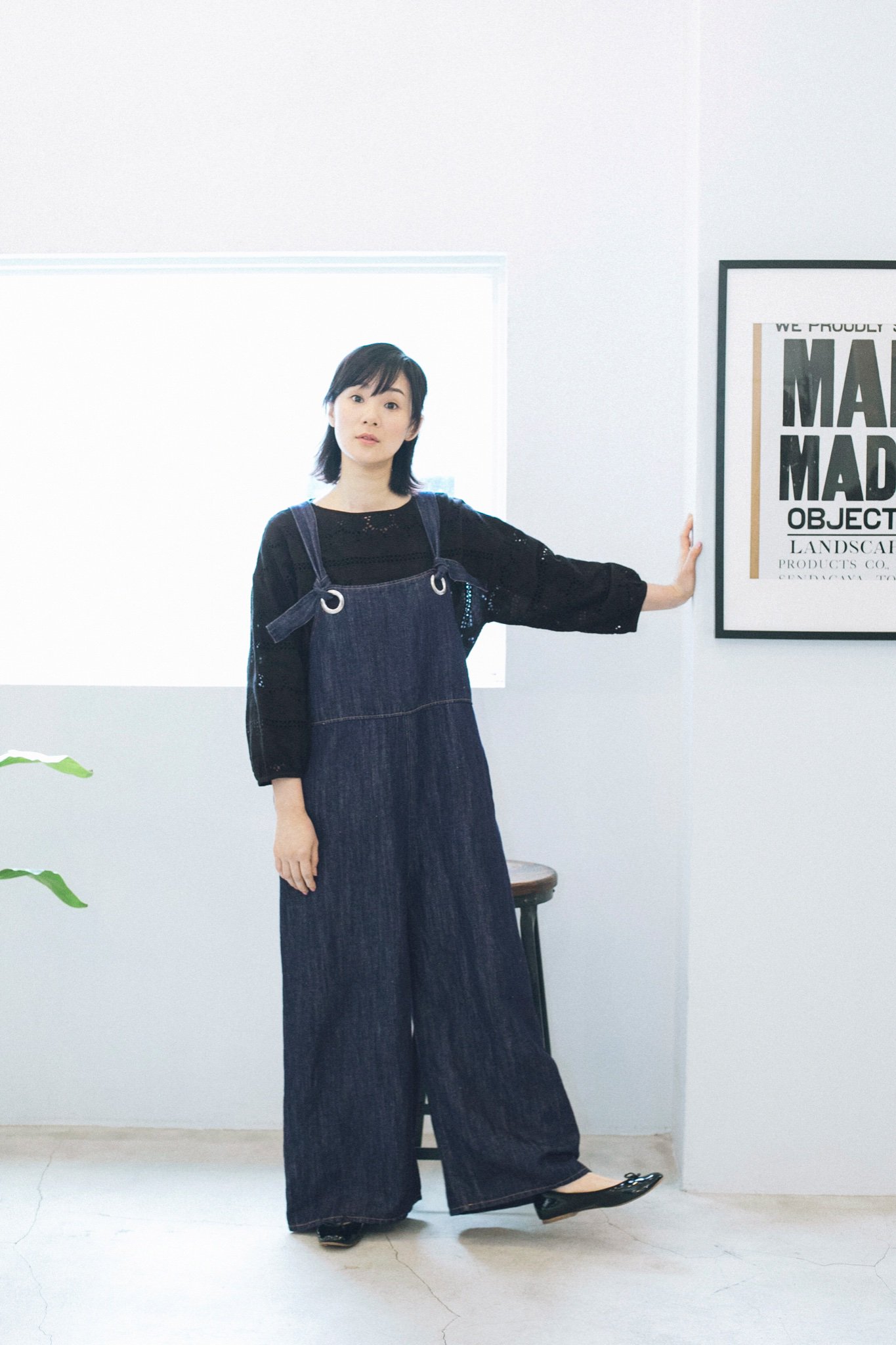 リネンコットン2WAYサロペット（Lintu Laulu）の商品詳細