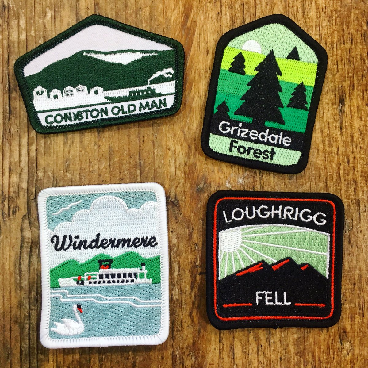 Check out what has just arrived at #CherrydidiAmbleside today! New patches from @ConquerLake .... come get yours and add to your collection!
#windermere #loughriggfell #conistonoldman #grizedaleforest #patches
@LakesPound @LiveShopLocal @LoveAmbleside @handmadebritain