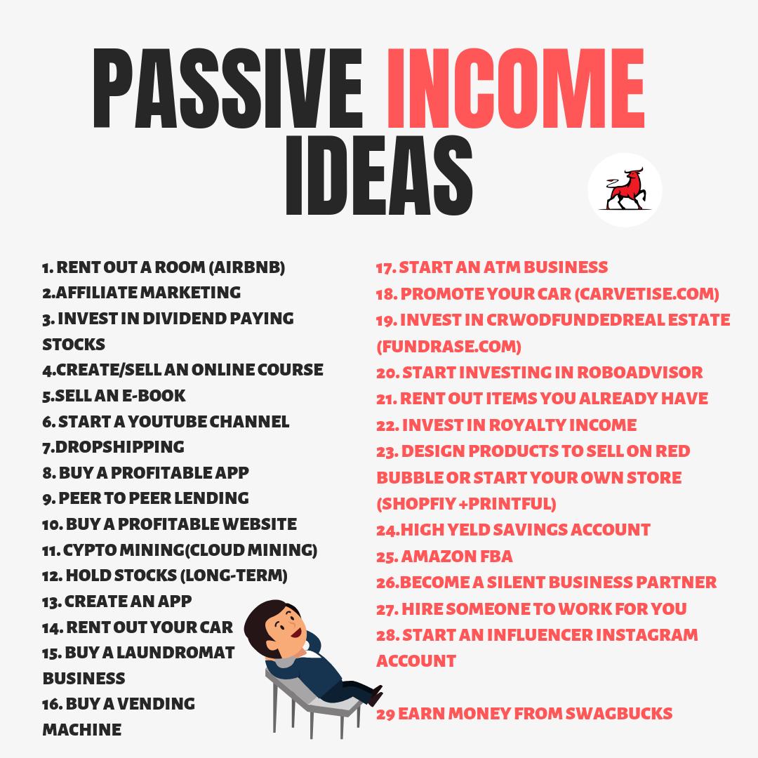clientburst's tweet image. Passive income is #freedom📈. True financial independence. An escape from the 9-to-5  job. There are dozens of ways to generate passive #income. Here are the best 28 😁