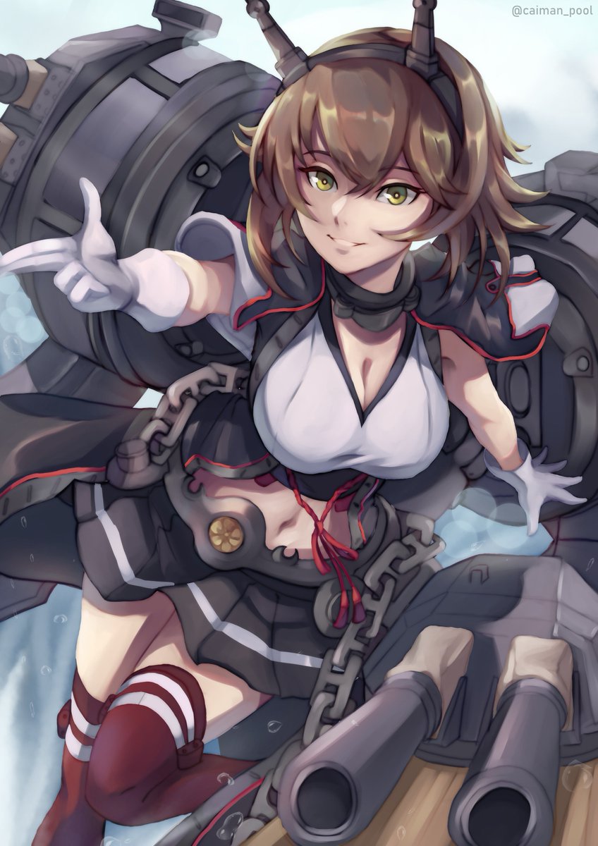 Caiman Pool Finished This Just In Time To Print For Madfest 陸奥改二 艦これ