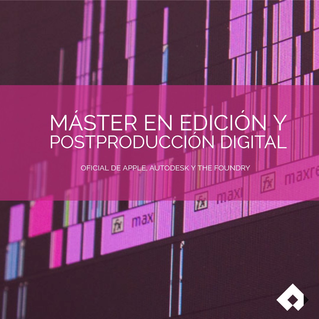 cicemadrid's tweet photo. Con el Máster en #Edición y #Postproducción Digital te formarás en #AppleFinalCutPro, #DaVinciResolve Studio y #Autodesk, aprendiendo de una forma muy práctica para familiarizarte con los procesos de trabajo que se utilizan en una producción real. https://t.co/baOAghemT5 https://t.co/RmULHI9eSs