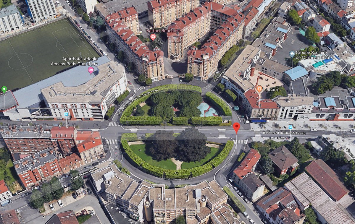 jardindelinsu's tweet photo. Pour rappel, lite envisagé pour l'implantation est le square Chevaleret, le demi-cercle sud de la place de l'Insurrection #jardindelinsurrection #compostdelinsu #ivryport #IvryConfluences https://t.co/xX0pKwJJ32