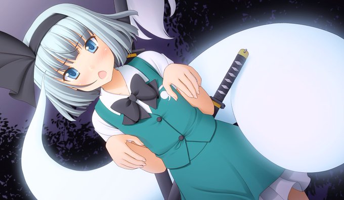 東方コラムイラスト5枚目、妖夢ちゃん。 